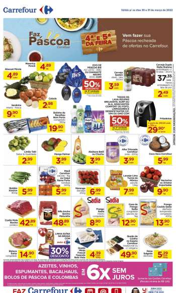 Folheto Carrefour Hiper - 30/03/2022 - 31/03/2022.