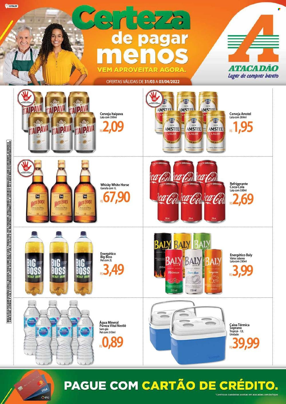 Folheto Atacadão - 31/03/2022 - 03/04/2022. Página 1