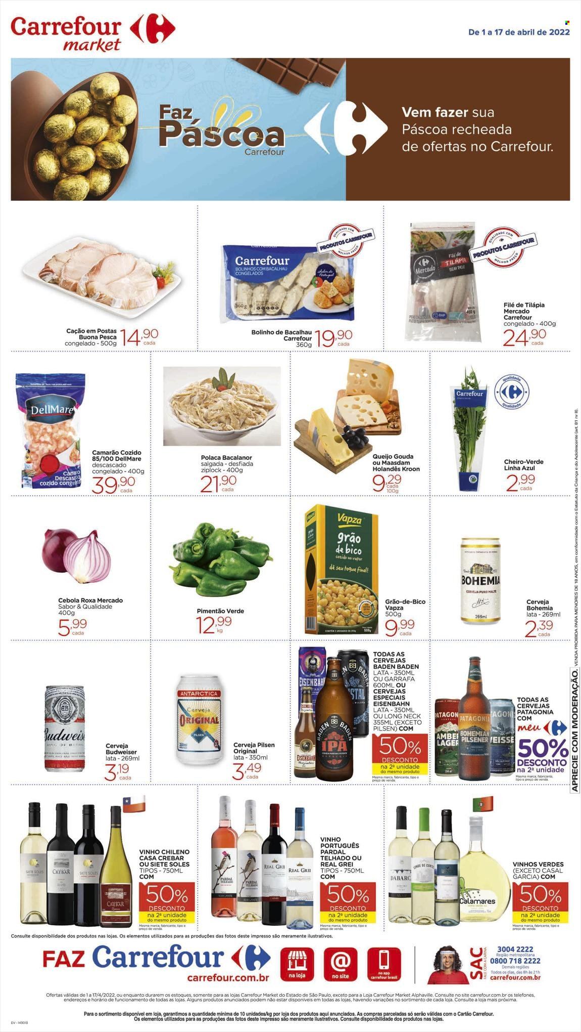 Folheto Carrefour Market - 01/04/2022 - 17/04/2022. Página 1