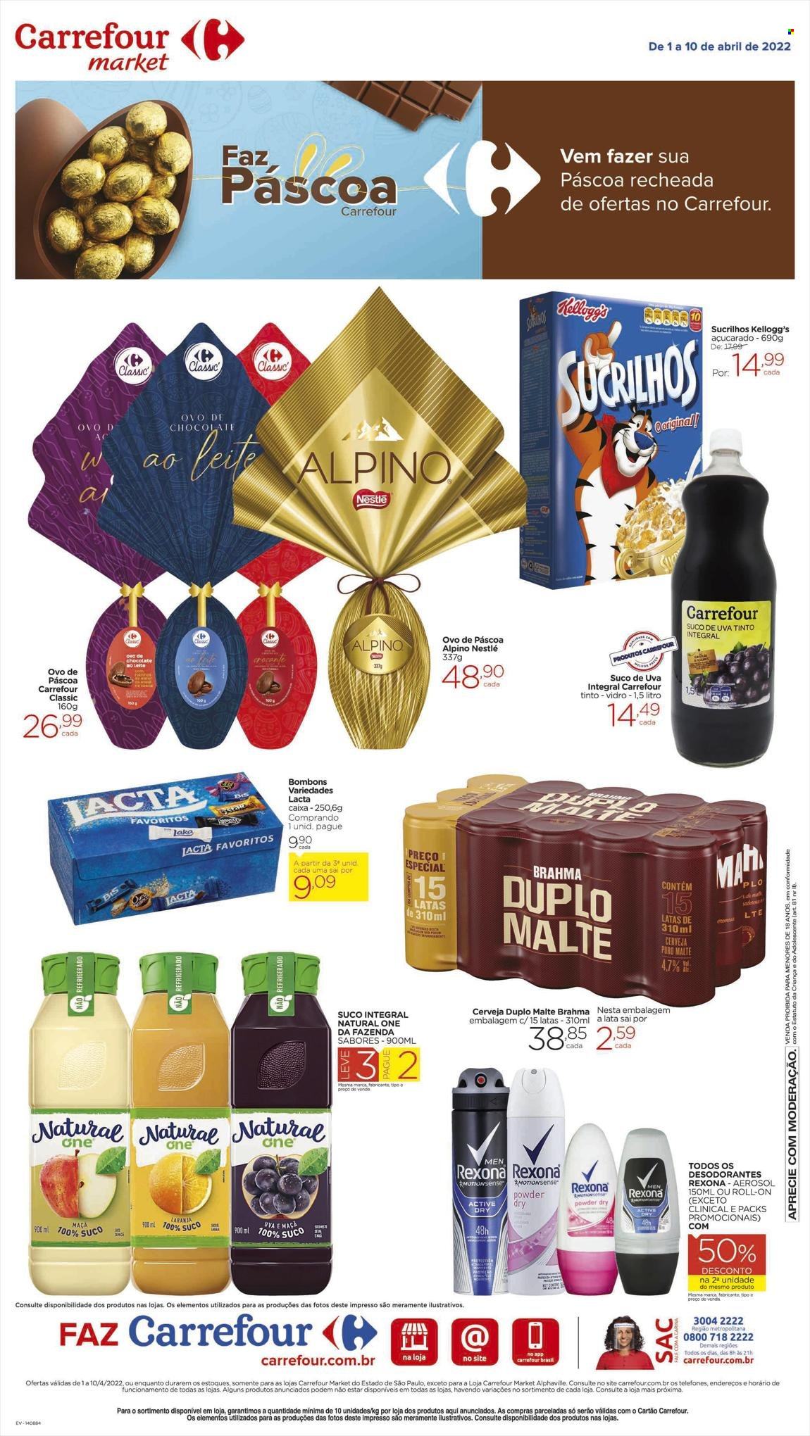 Folheto Carrefour Market - 01/04/2022 - 10/04/2022. Página 1