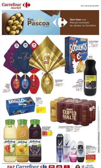 Folheto Carrefour Market - 01/04/2022 - 10/04/2022.