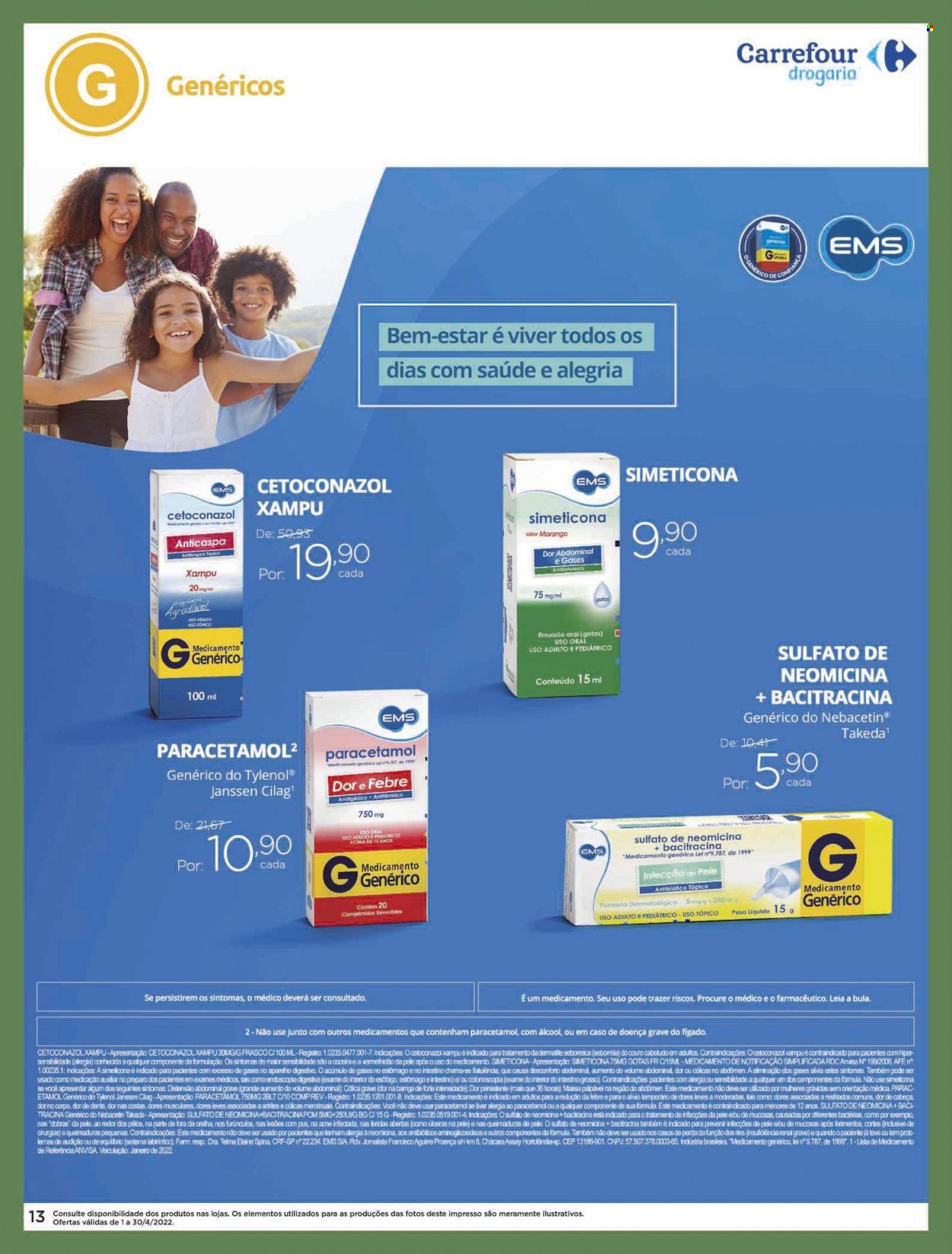 Folheto Carrefour Drogaria - 01/04/2022 - 30/04/2022. Página 13