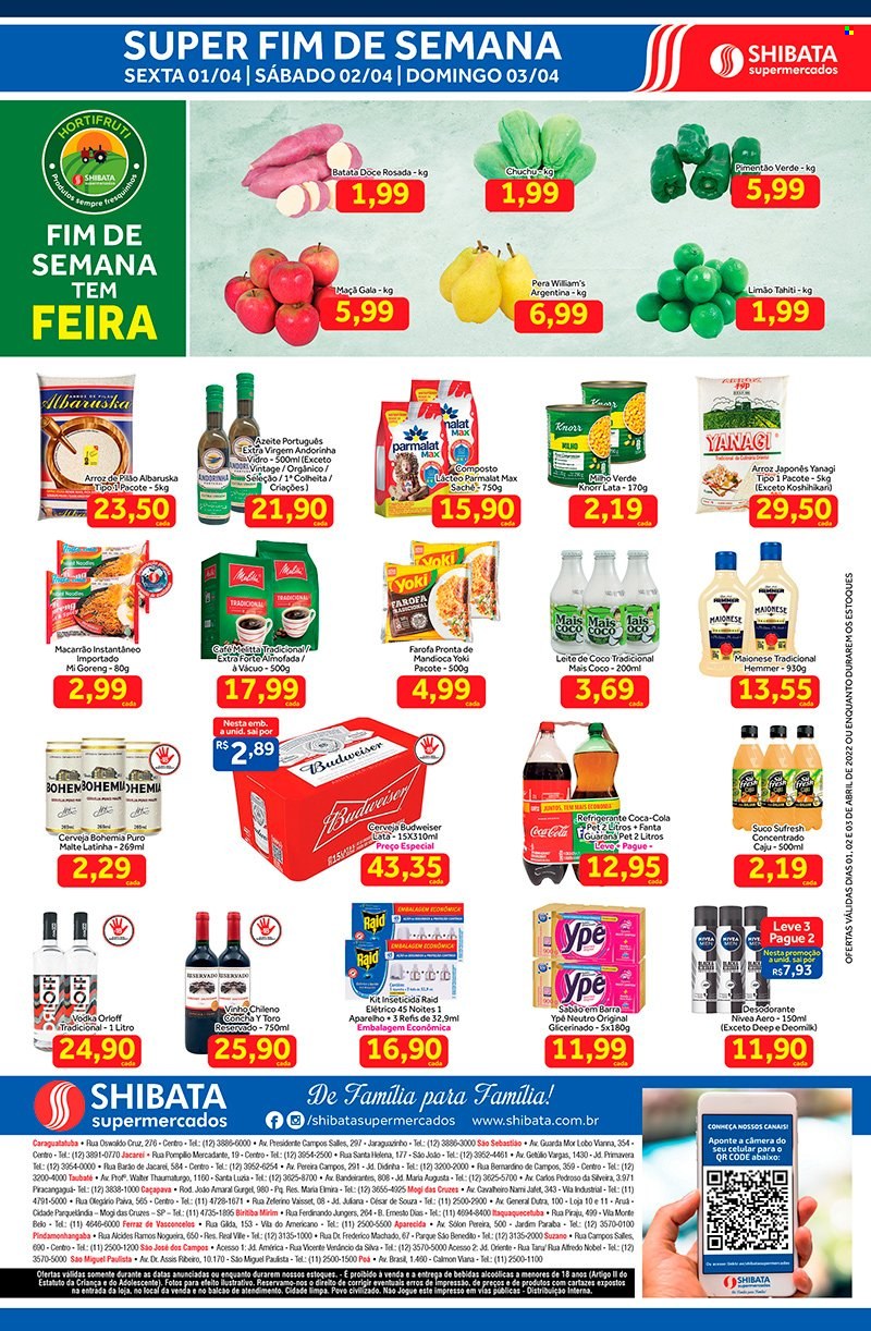 Folheto Shibata Supermercados - 01/04/2022 - 03/04/2022. Página 2