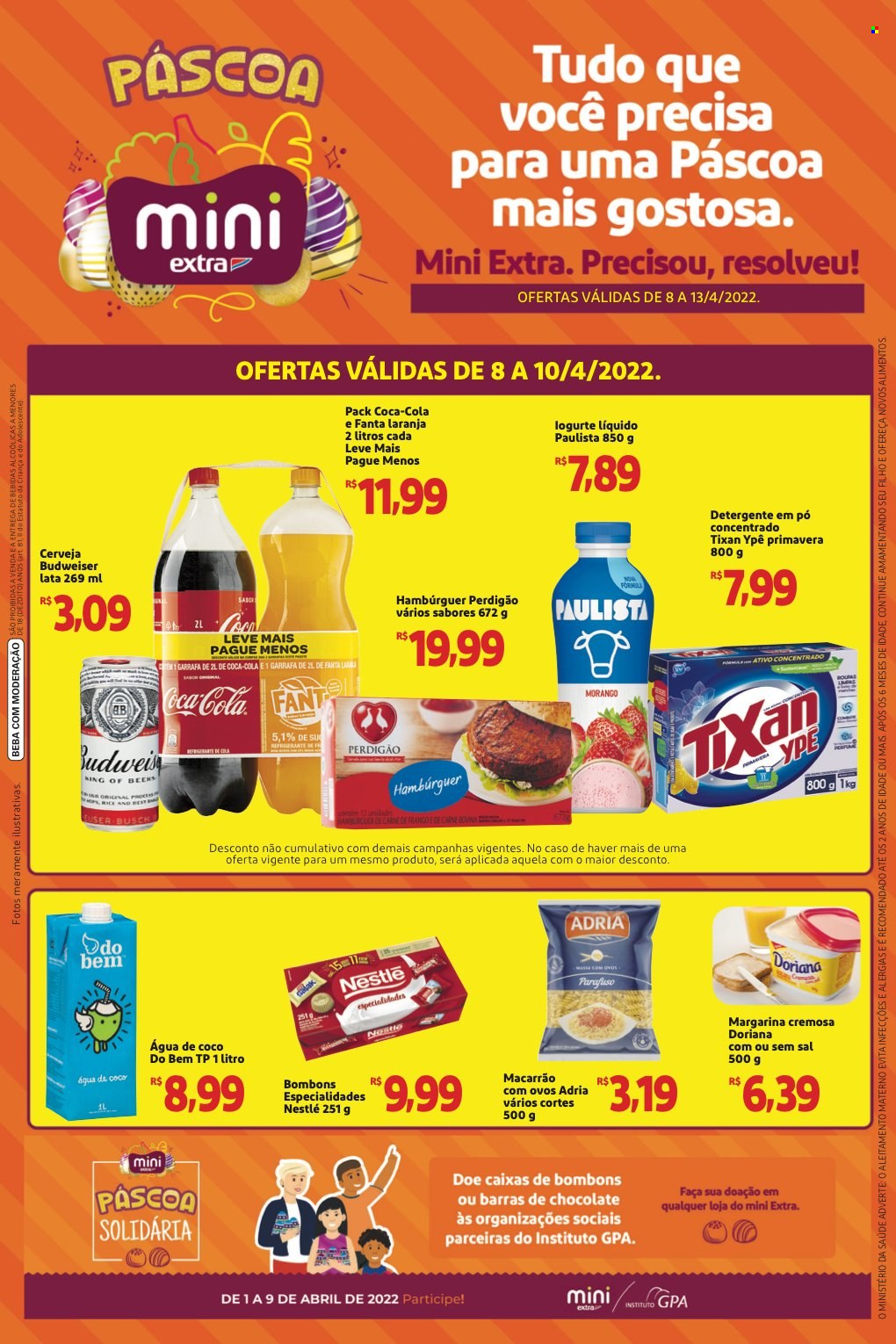 Folheto Mini Extra - 08/04/2022 - 13/04/2022. Página 1