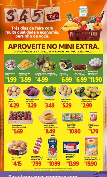 Folheto Mini Extra - 05/04/2022 - 07/04/2022.