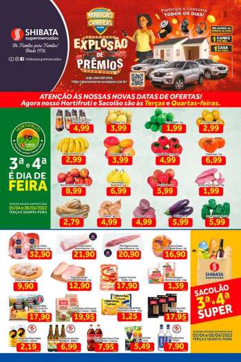 Folheto Shibata Supermercados - 05/04/2022 - 11/04/2022.