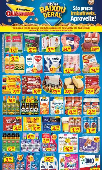 Folheto Supermercados Guanabara - 10/04/2022 - 12/04/2022.