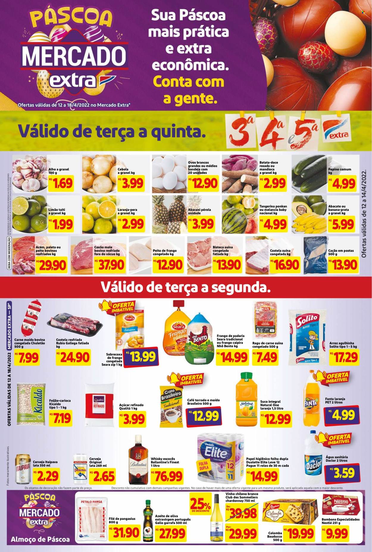 Folheto Mercado Extra - 12/04/2022 - 18/04/2022. Página 1