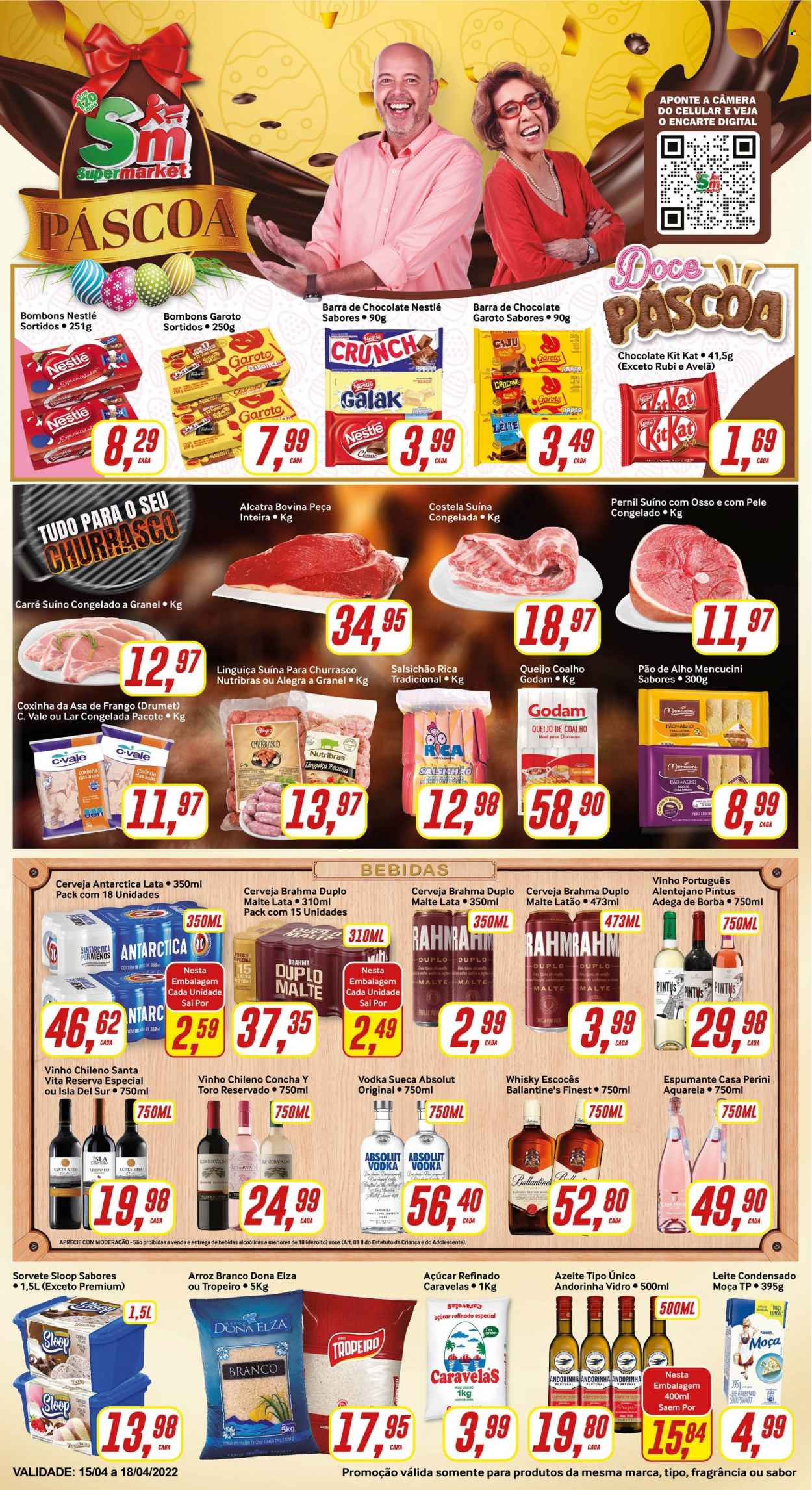 Folheto Rede Supermarket - 15/04/2022 - 18/04/2022. Página 1