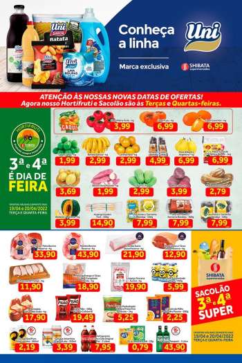 Folheto Shibata Supermercados - 19/04/2022 - 25/04/2022.