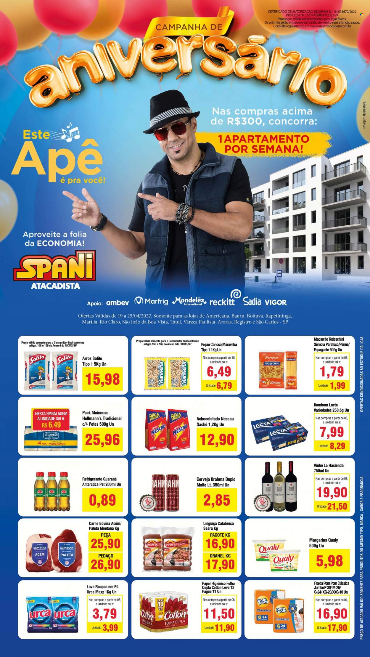 Folheto Spani Atacadista - 19/04/2022 - 25/04/2022. Página 1
