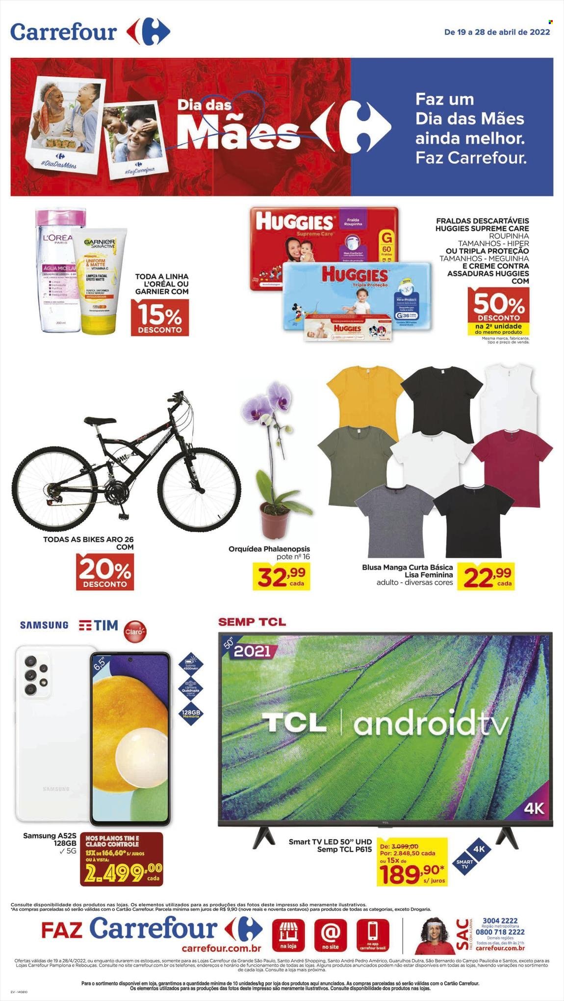 Folheto Carrefour Hiper - 19/04/2022 - 28/04/2022. Página 1