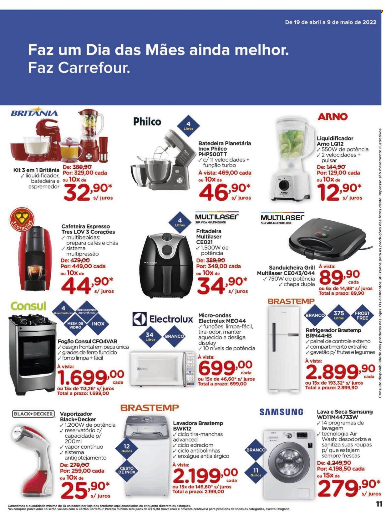Folheto Carrefour Hiper - 19/04/2022 - 09/05/2022. Página 11