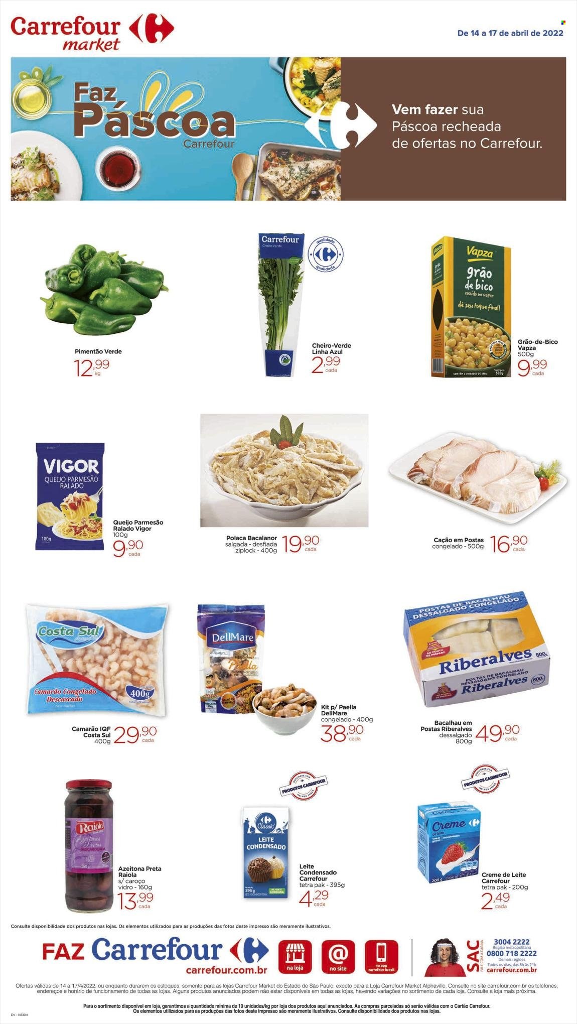 Folheto Carrefour Market - 14/04/2022 - 17/04/2022. Página 1