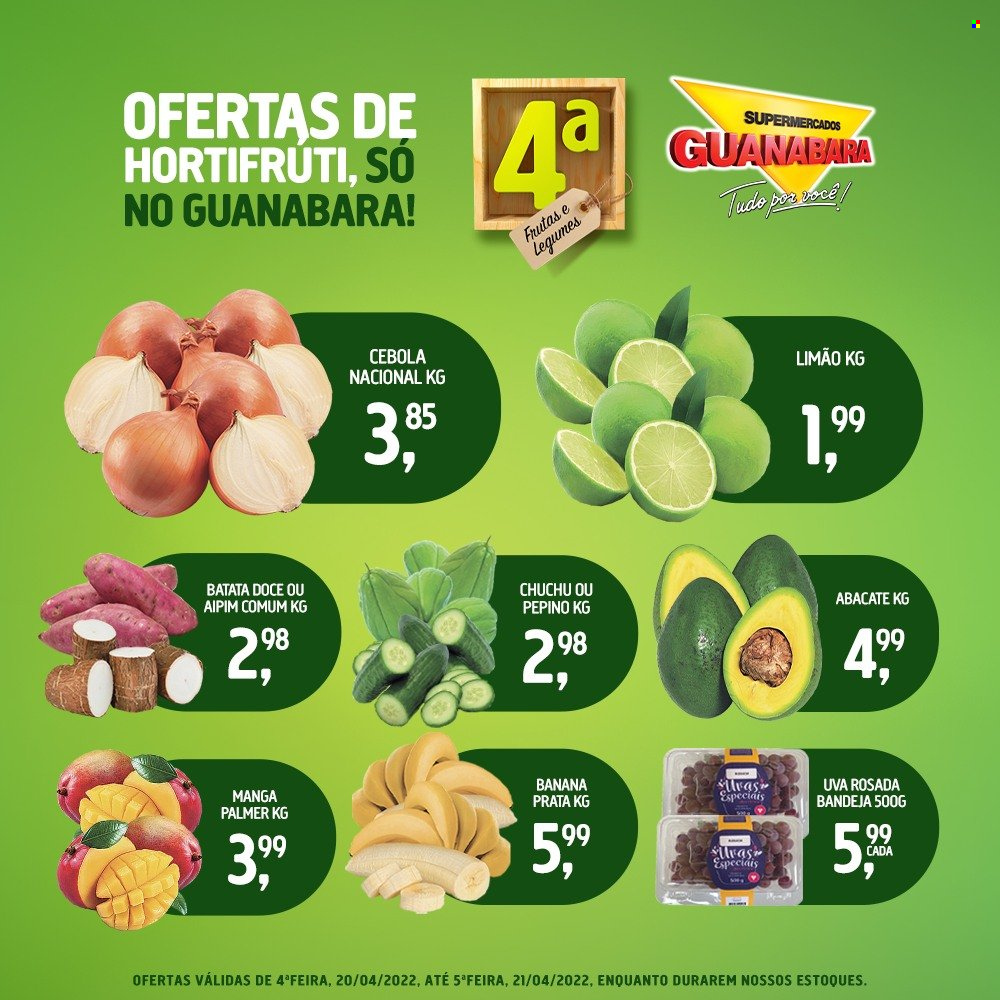 Folheto Supermercados Guanabara - 20/04/2022 - 21/04/2022. Página 1