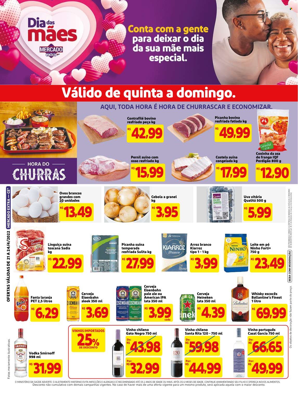Folheto Mercado Extra - 21/04/2022 - 24/04/2022. Página 1