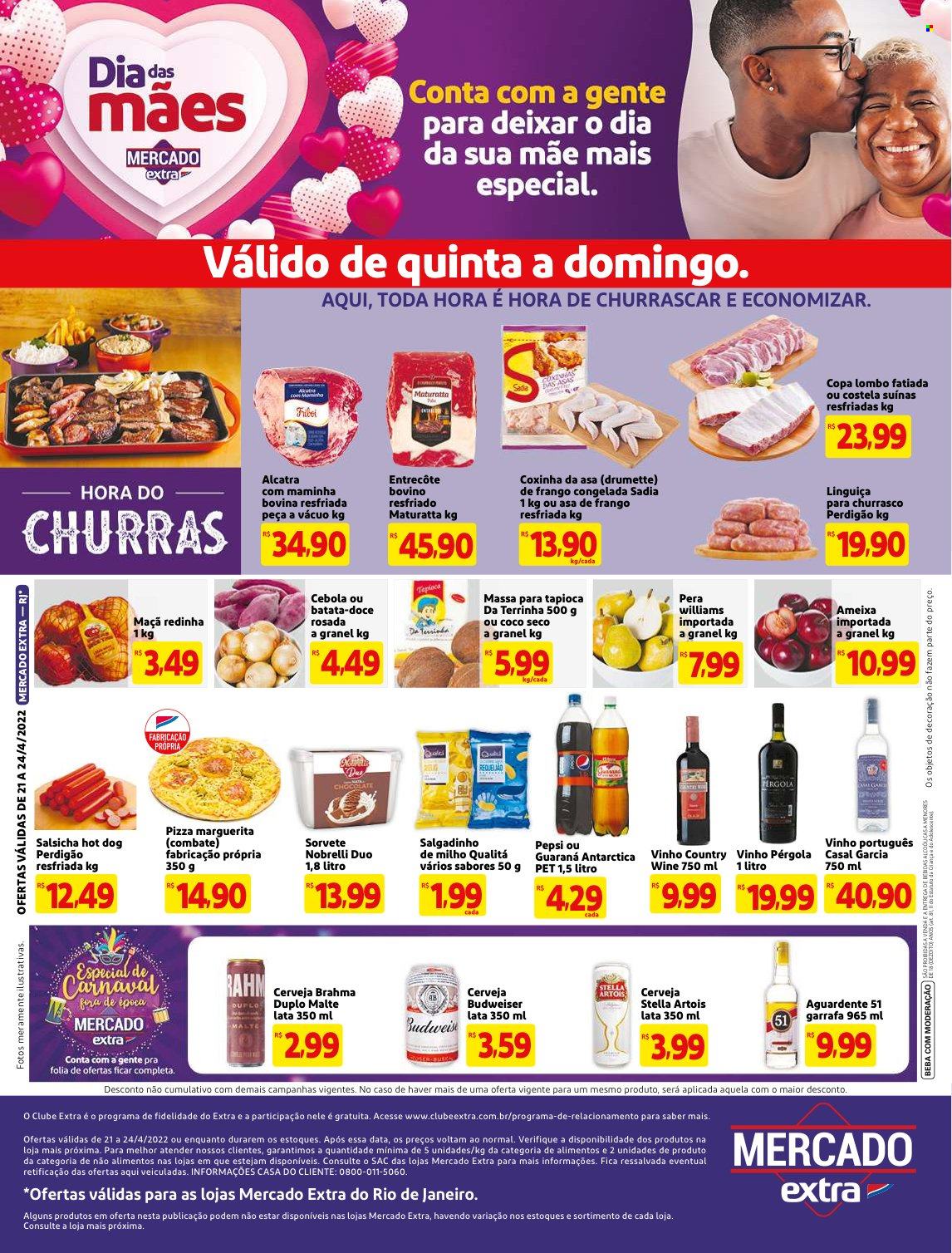 Folheto Mercado Extra - 21/04/2022 - 24/04/2022. Página 1