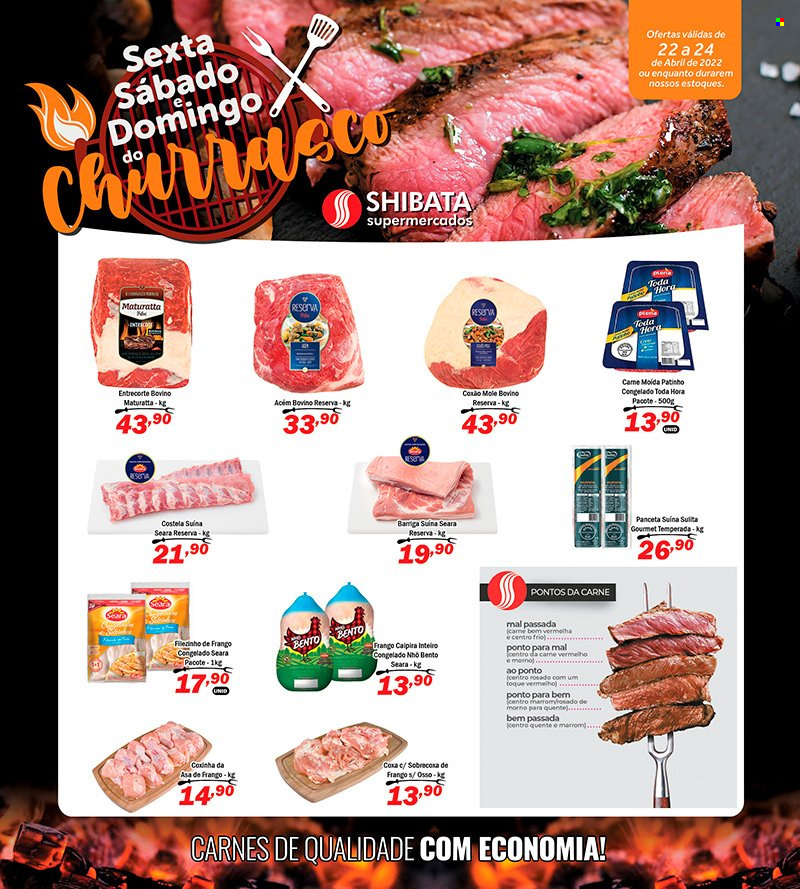 Folheto Shibata Supermercados - 22/04/2022 - 24/04/2022. Página 1