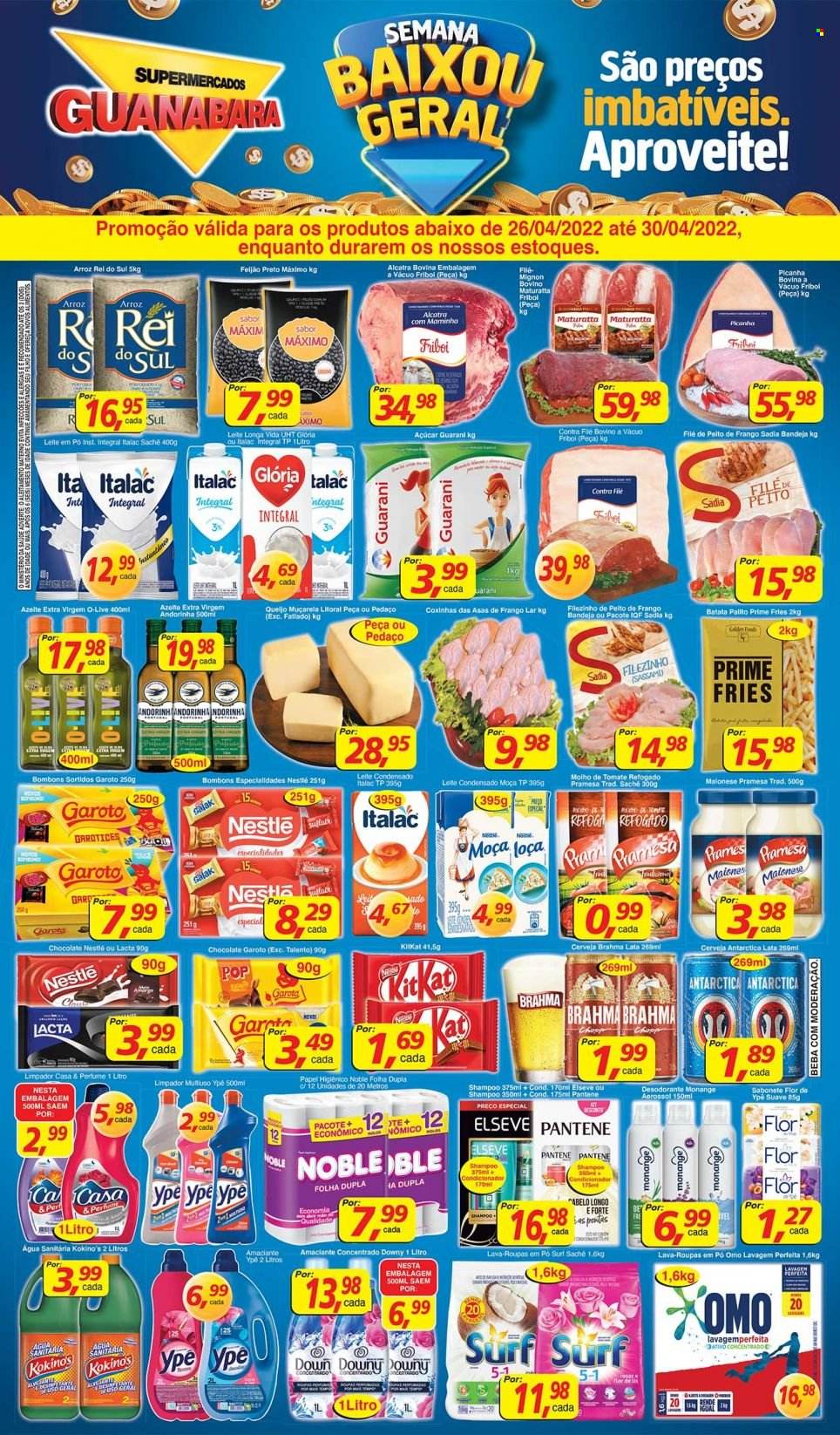 Folheto Supermercados Guanabara - 26/04/2022 - 30/04/2022. Página 1