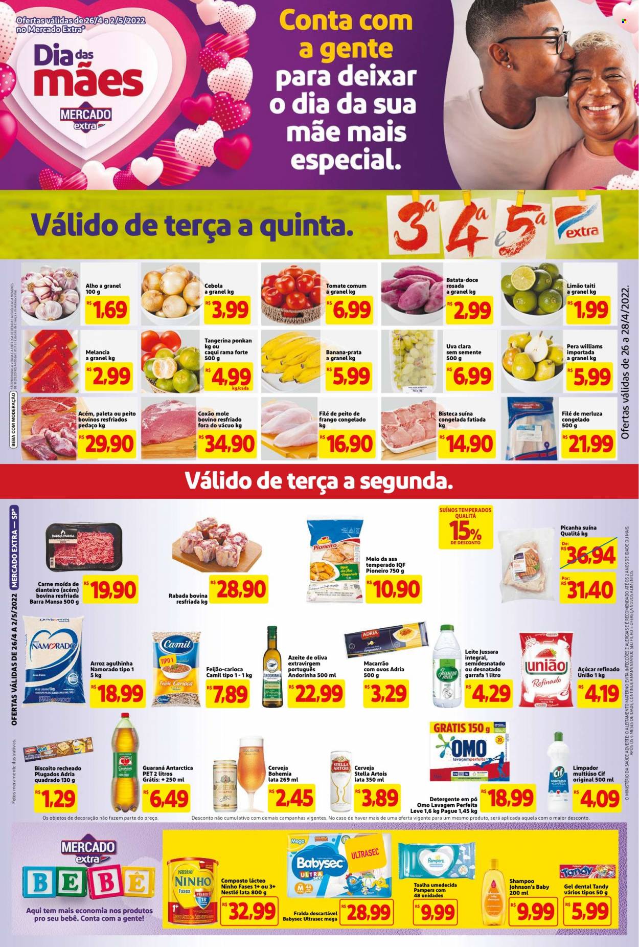 Folheto Mercado Extra - 26/04/2022 - 02/05/2022. Página 1