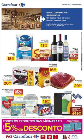 Folheto Carrefour Hiper - 28/04/2022 - 01/05/2022.