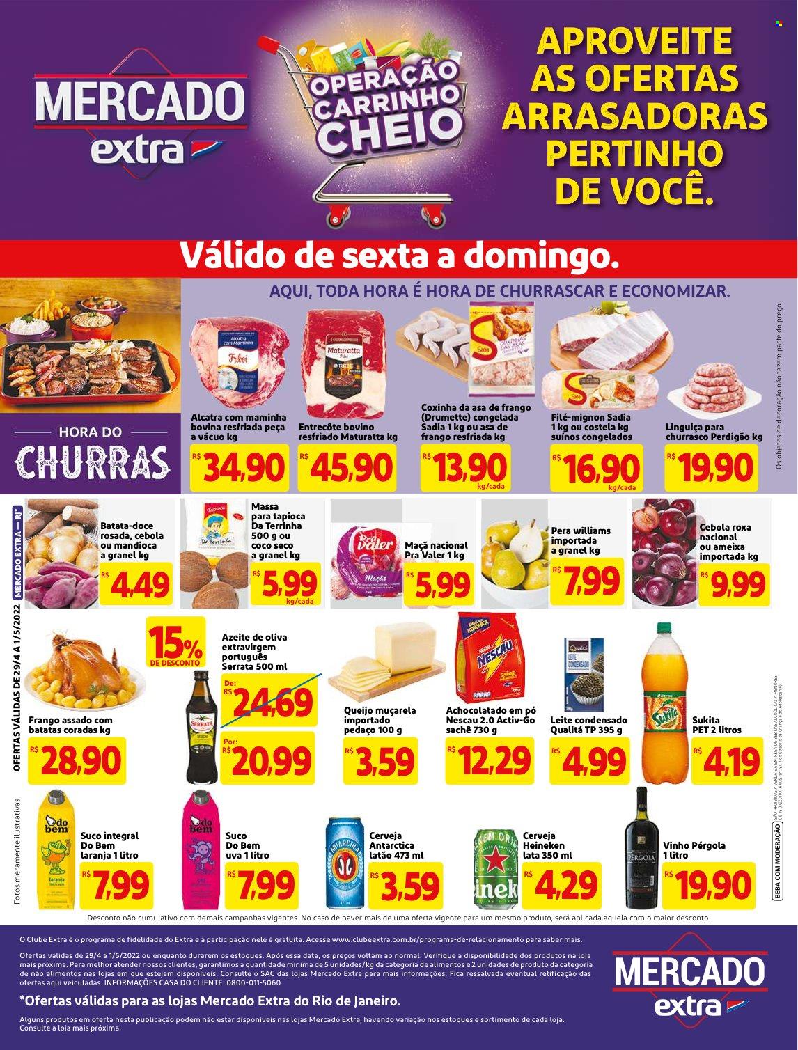 Folheto Mercado Extra - 29/04/2022 - 01/05/2022. Página 1