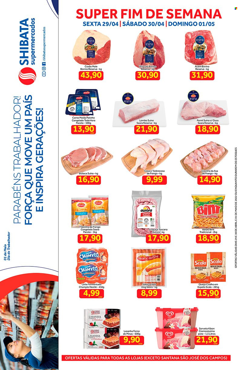 Folheto Shibata Supermercados - 29/04/2022 - 01/05/2022. Página 1
