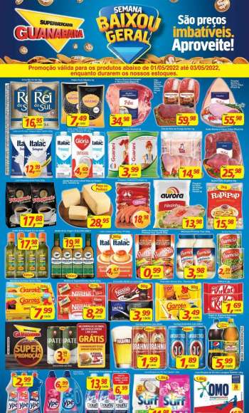 Folheto Supermercados Guanabara - 01/05/2022 - 03/05/2022.