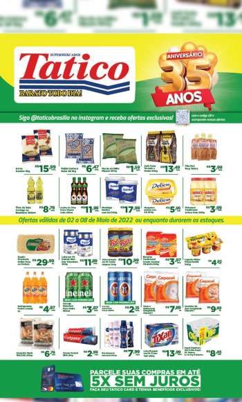 Folheto Supermercados Tatico - 02/05/2022 - 08/05/2022.
