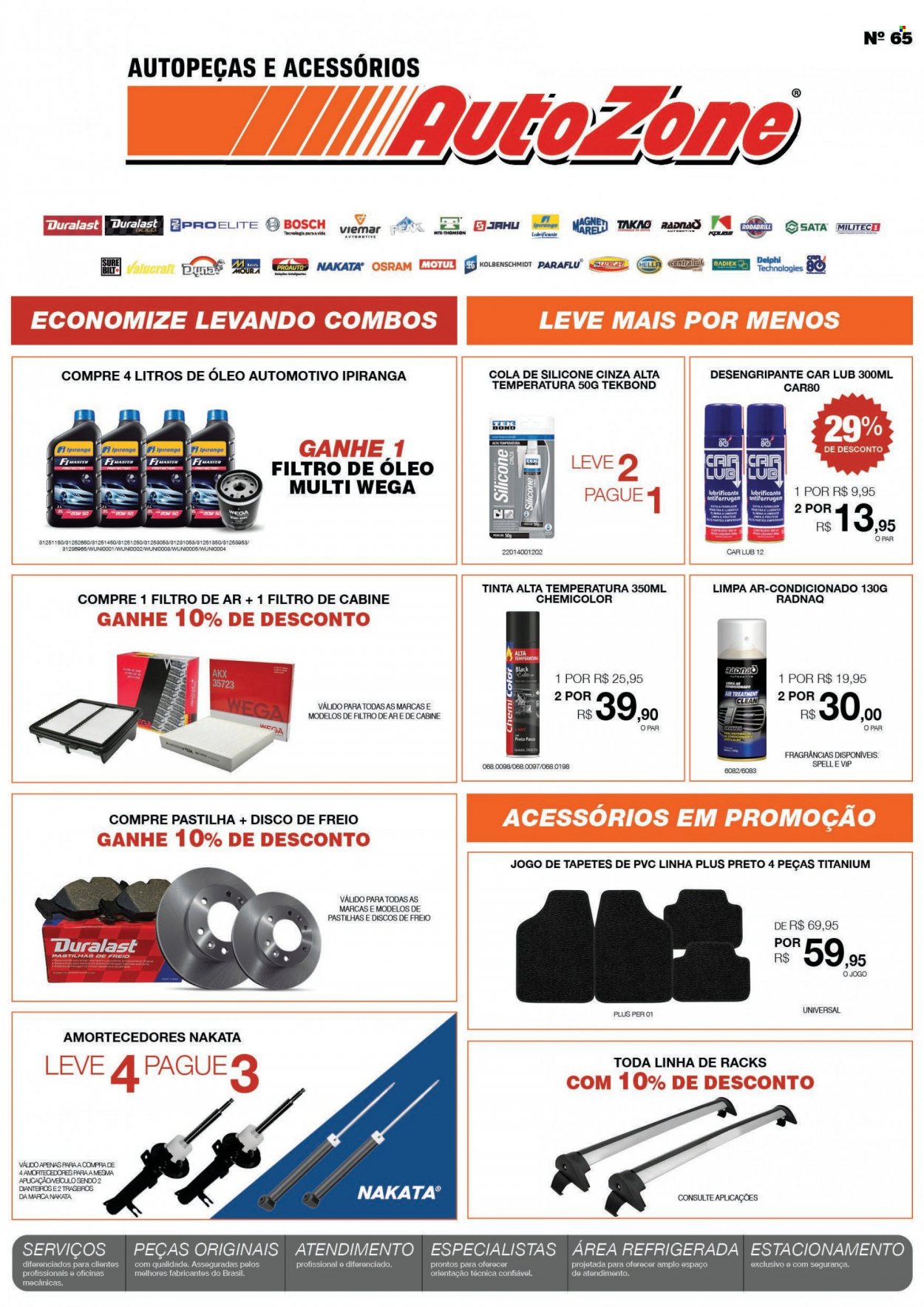 thumbnail - Folheto AutoZone - 02/05/2022 - 05/06/2022 - Produtos em promoção - Osram, Bosch, tapete, amortecedor. Página 1.