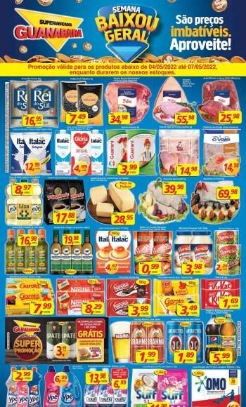 Folheto Supermercados Guanabara - 04/05/2022 - 07/05/2022.