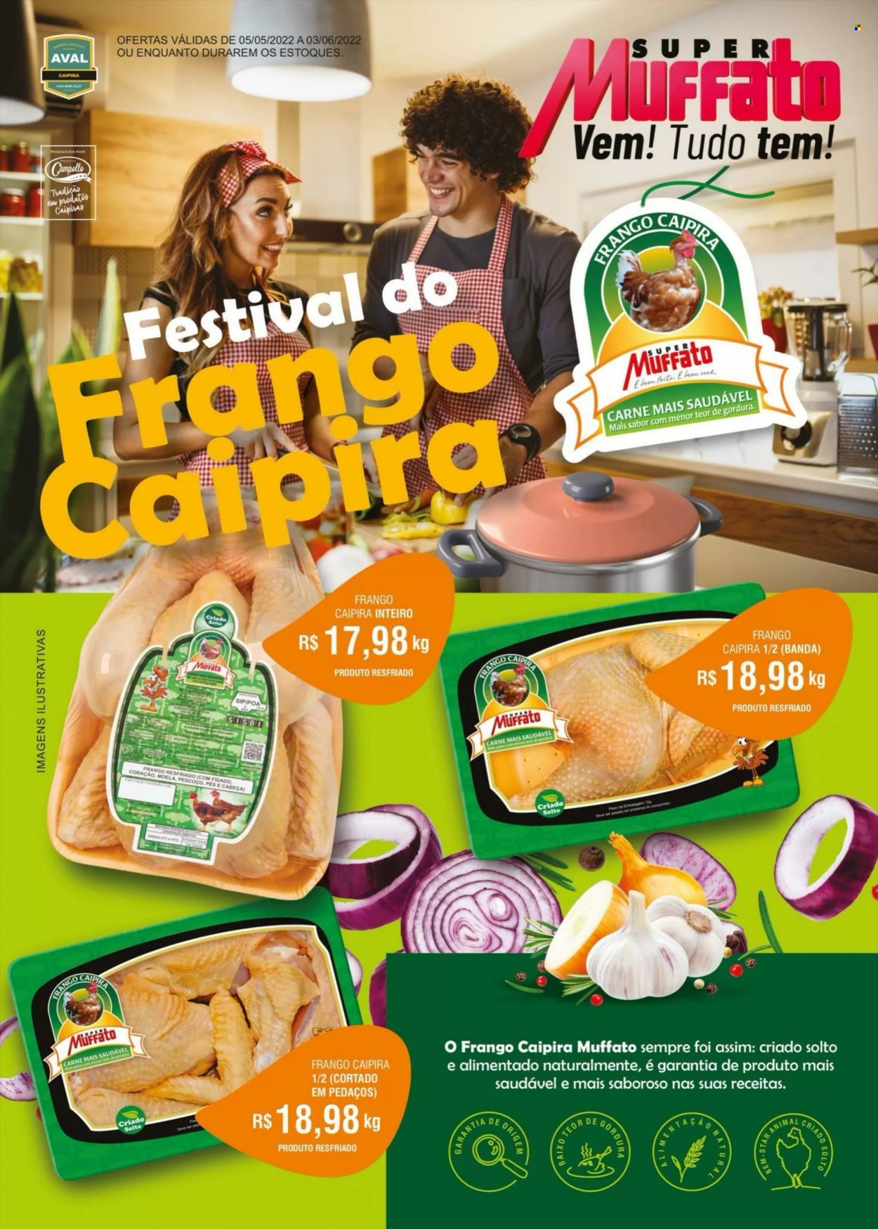 thumbnail - Folheto Super Muffato - 05/05/2022 - 03/06/2022 - Produtos em promoção - carne, frango. Página 1.