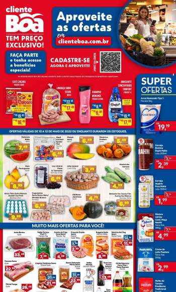 Folheto Boa Supermercados - 10/05/2022 - 12/05/2022.