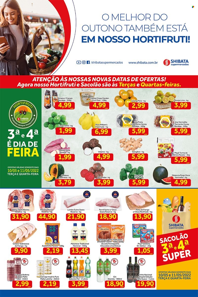 Folheto Shibata Supermercados - 10/05/2022 - 16/05/2022. Página 1