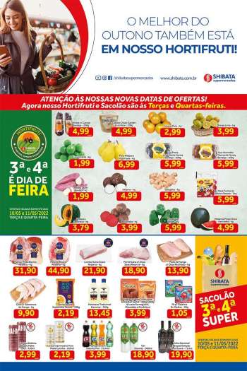Folheto Shibata Supermercados - 10/05/2022 - 16/05/2022.