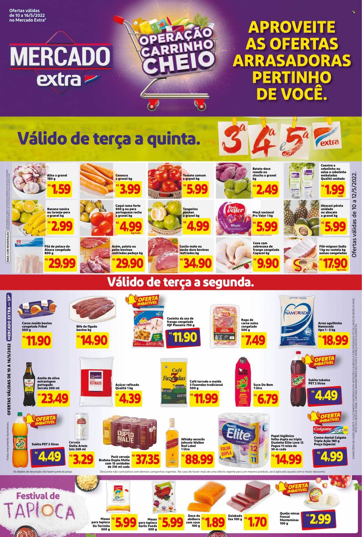 Folheto Mercado Extra - 10/05/2022 - 16/05/2022. Página 1
