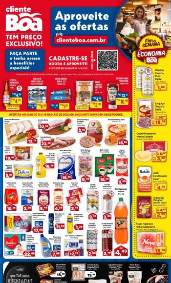 Folheto Boa Supermercados - 13/05/2022 - 16/05/2022.