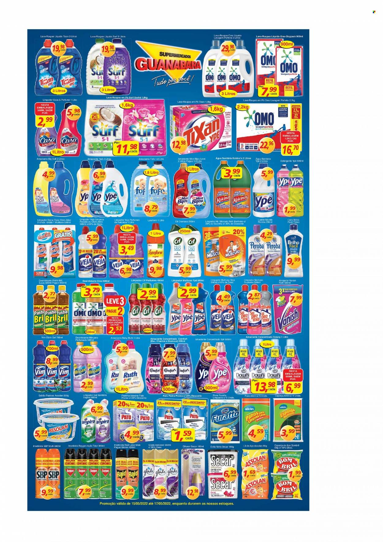 Folheto Supermercados Guanabara - 15/05/2022 - 17/05/2022. Página 8
