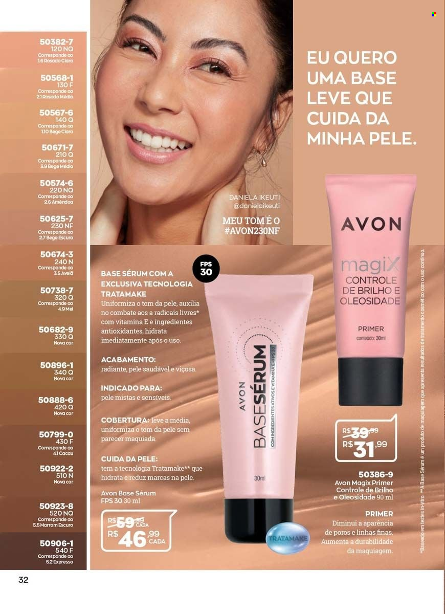 thumbnail - Folheto Avon - Produtos em promoção - Avon, sérum, maquiagem. Página 28.
