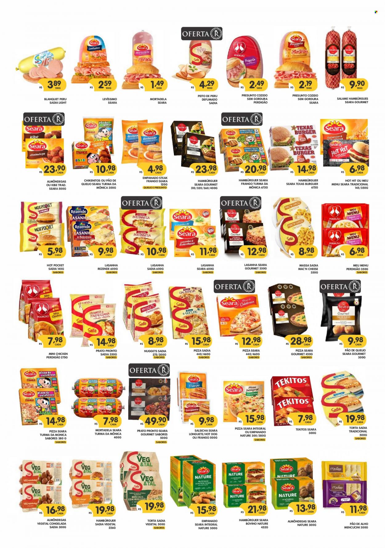 thumbnail - Folheto Supermercados Real - 16/05/2022 - 31/05/2022 - Produtos em promoção - brócoli, pão de queijo, pão, pão de alho, torta, peito de peru, perú, Perdigão, steak, kibe, almôndegas, pizza, lasanha, prato pronto, nuggets, salsicha, cheddar, prato. Página 4.