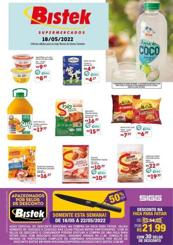 Folheto Bistek Supermercados - 18/05/2022 - 18/05/2022.