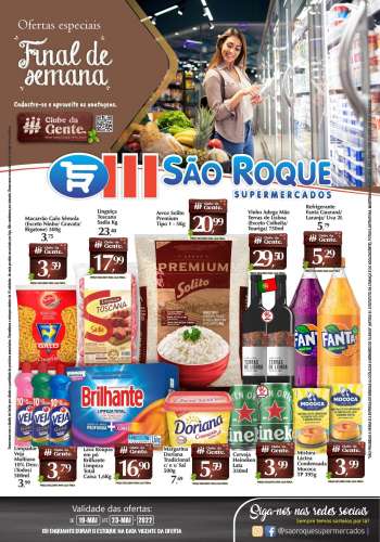 Folheto São Roque Supermercados - 19/05/2022 - 23/05/2022.