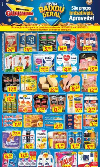 Folheto Supermercados Guanabara - 22/05/2022 - 24/05/2022.