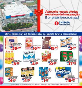 Folheto Shibata Supermercados - 24/05/2022 - 30/05/2022.