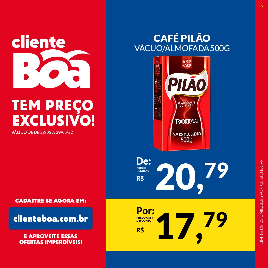 thumbnail - Folheto Boa Supermercados - 23/05/2022 - 29/05/2022 - Produtos em promoção - café, café torrado. Página 6.