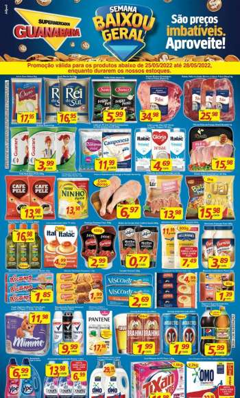 Folheto Supermercados Guanabara - 25/05/2022 - 28/05/2022.