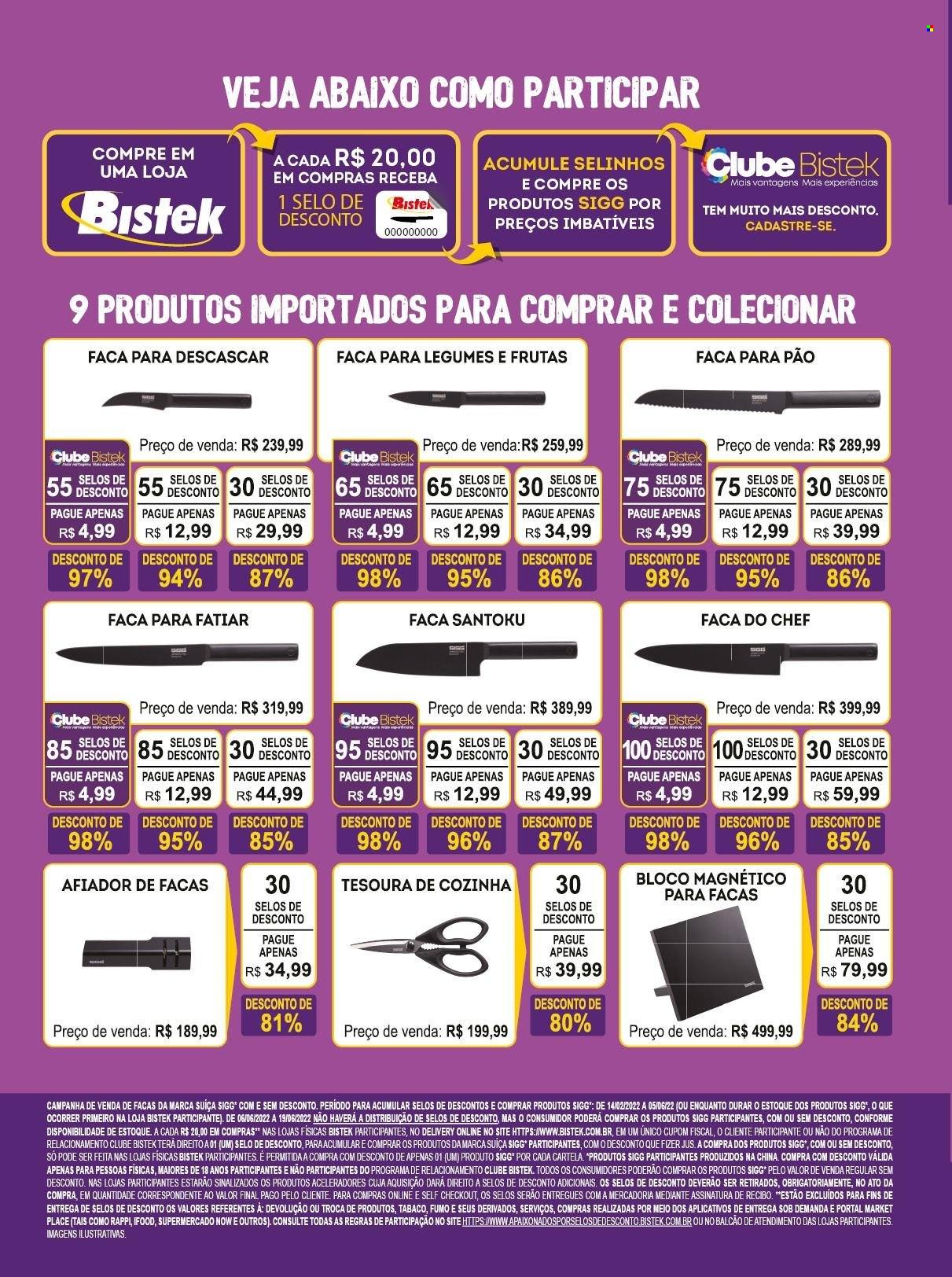 thumbnail - Folheto Bistek Supermercados - 25/05/2022 - 07/06/2022 - Produtos em promoção - pão, faca, tesoura. Página 2.