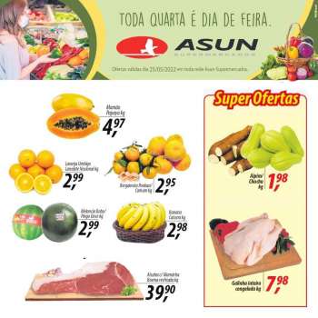 Folheto Asun Supermercados - 25/05/2022 - 25/05/2022.