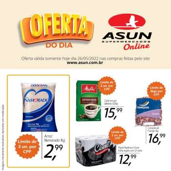 Folheto Asun Supermercados - 26/05/2022 - 26/05/2022.