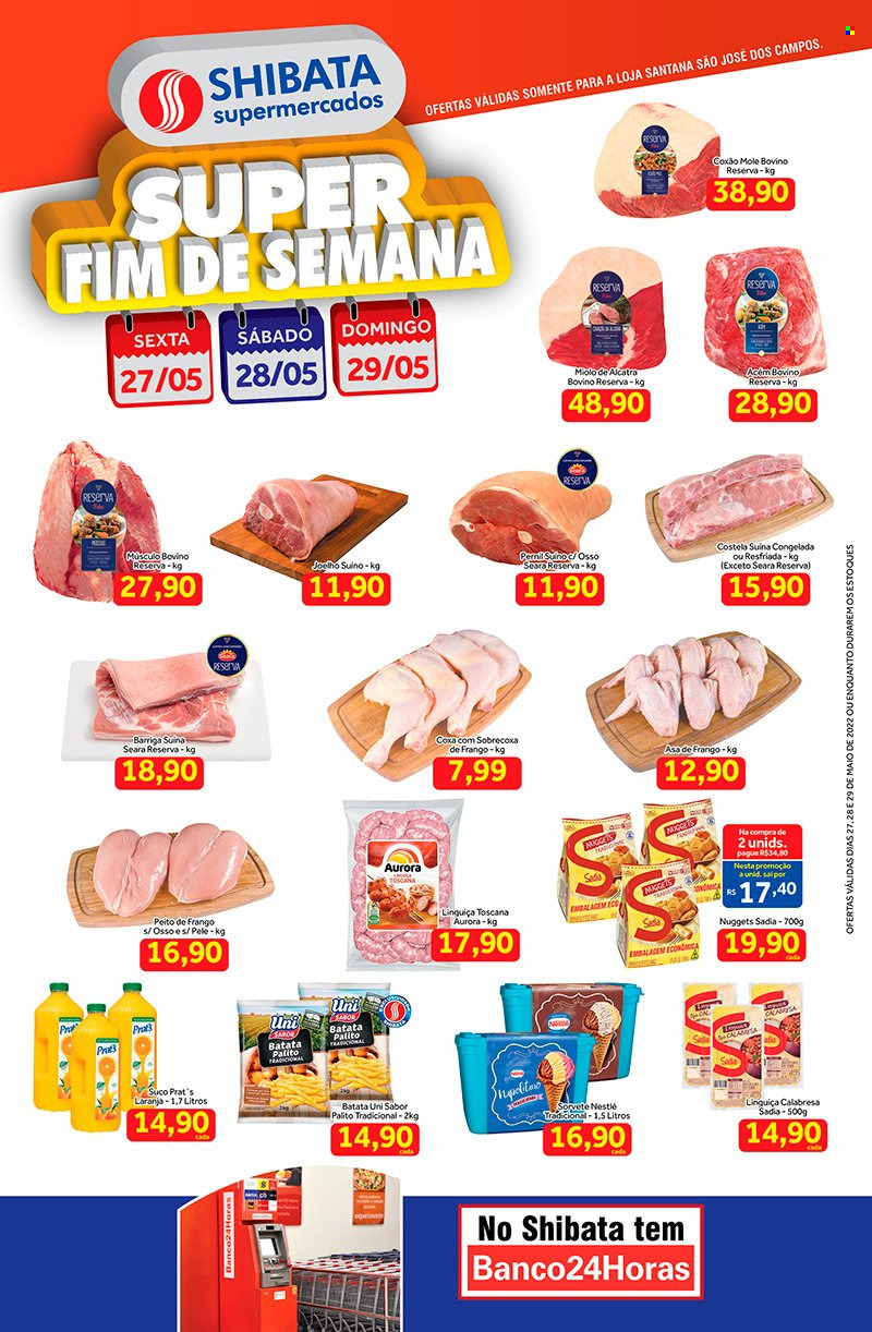 Folheto Shibata Supermercados - 27/05/2022 - 29/05/2022. Página 1
